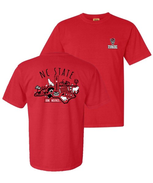 Red Comfort Colors Short Sleeve Tee